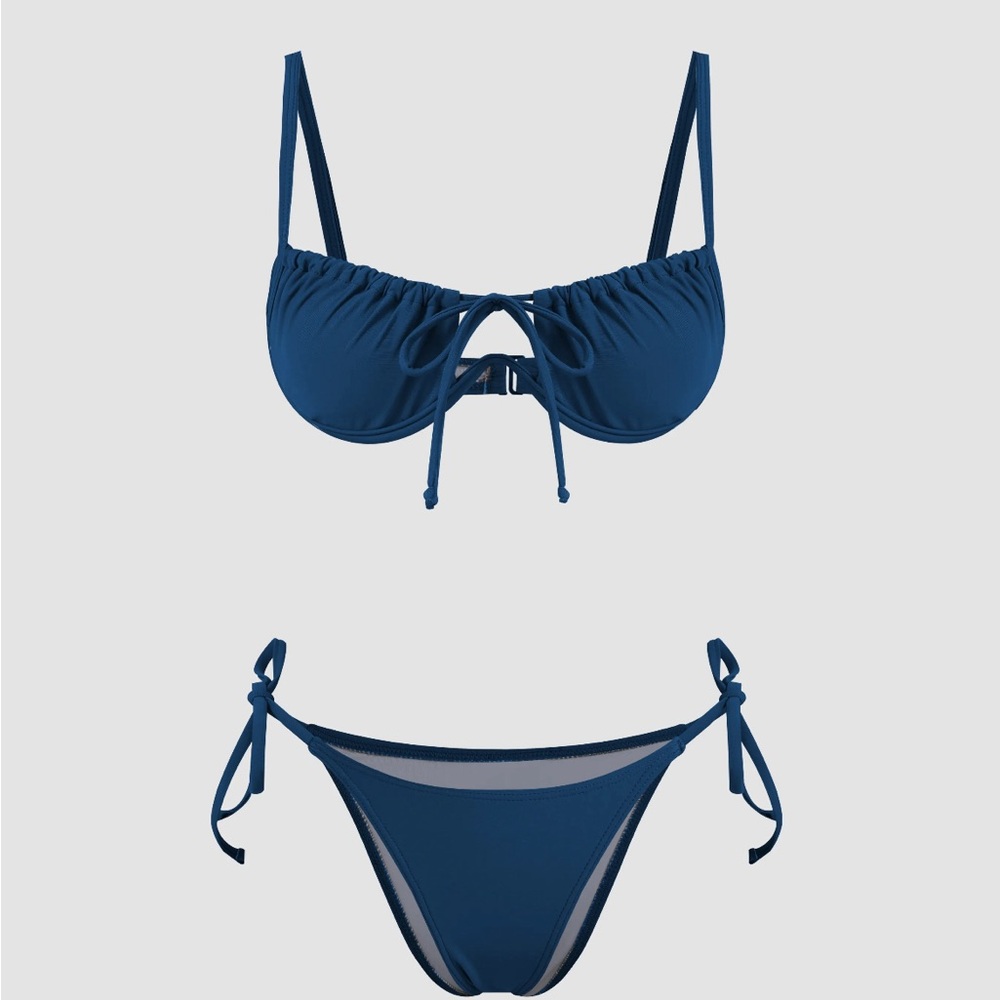 NWOT Cider French Riviera vacation Thai side, underwire bikini swimsuit
